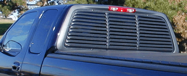 Truck window store louvers